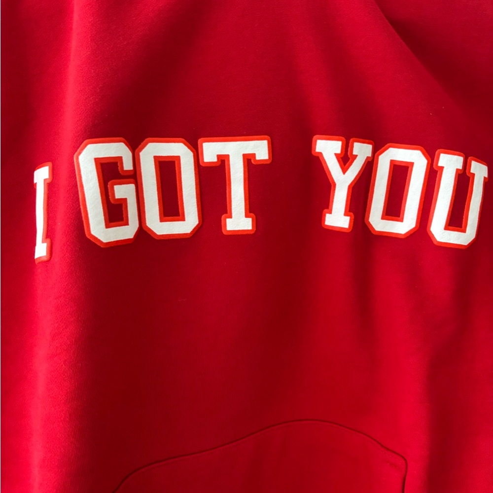 Pegasus X Trippie Redd Collab “I GOT YOU” Men’s Red Hoodie Size XL BRAND NEW - Picture 5 of 14